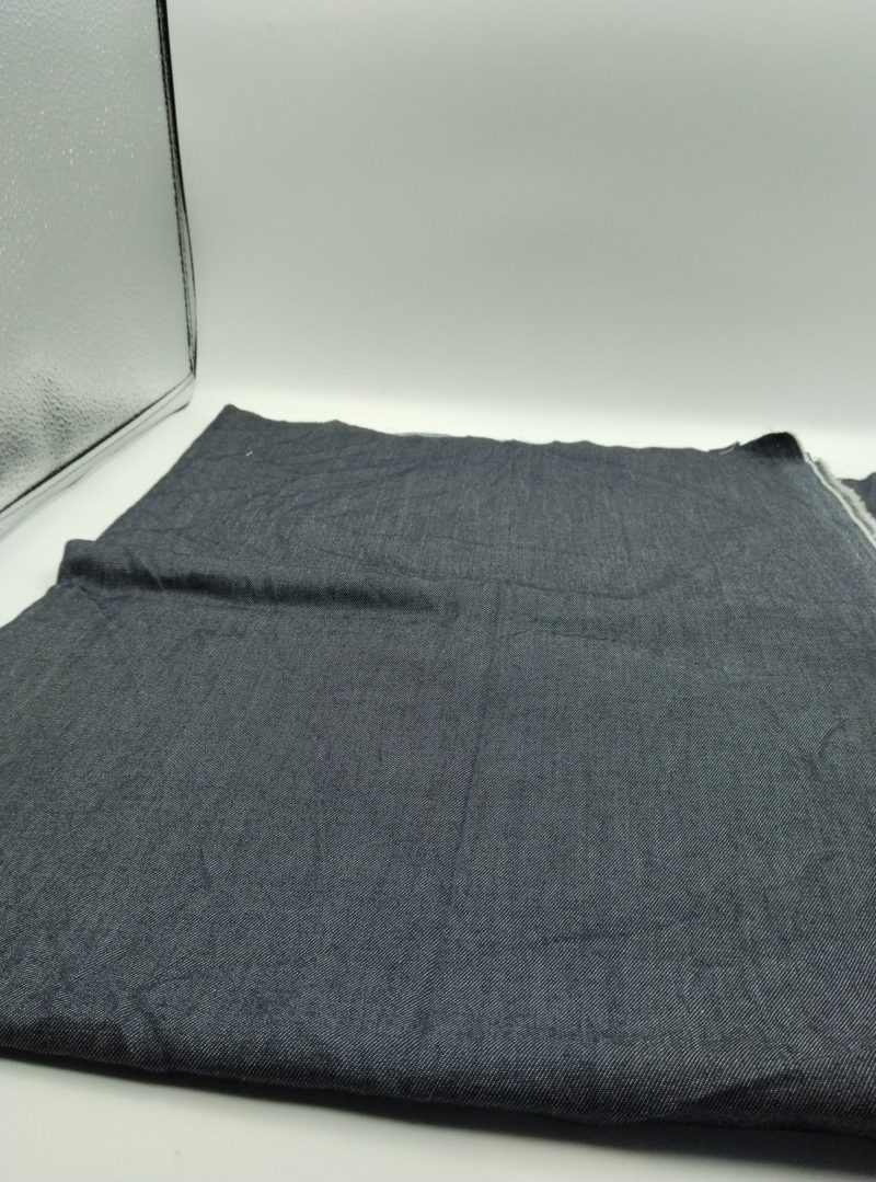 Lightweight Denim Cotton Fabric – Soft Thin Chambray Look Material for Shirts, Dresses, Crafts & Home Projects | 150 cm Width (59 in)