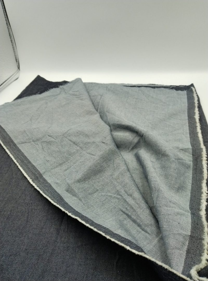 Lightweight Denim Cotton Fabric – Soft Thin Chambray Look Material for Shirts, Dresses, Crafts & Home Projects | 150 cm Width (59 in)