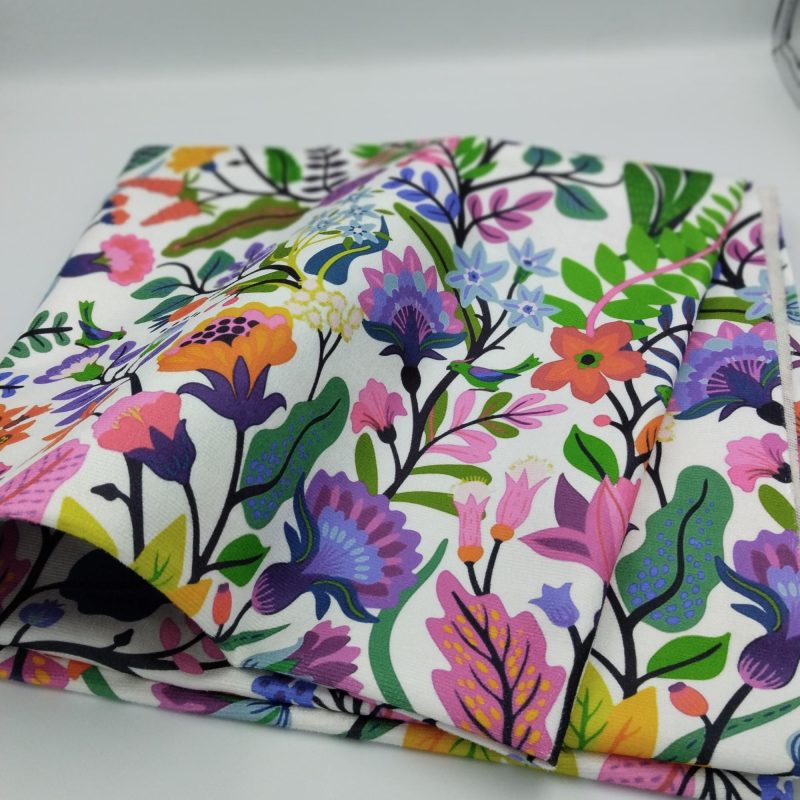 Botanical Floral Print Fabric - Digital Printed Upholstery Fabric, 100% Printed Polyester Fabric , 140 cm Wide - Home Textile, Sewing Fabric