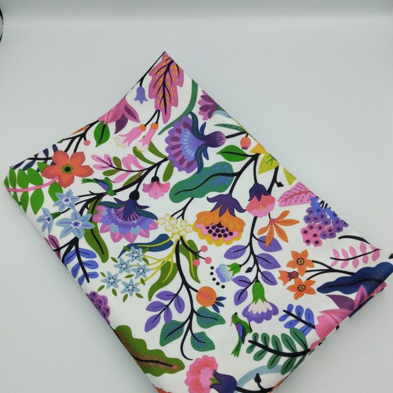 Botanical Floral Print Fabric - Digital Printed Upholstery Fabric, 100% Printed Polyester Fabric , 140 cm Wide - Home Textile, Sewing Fabric