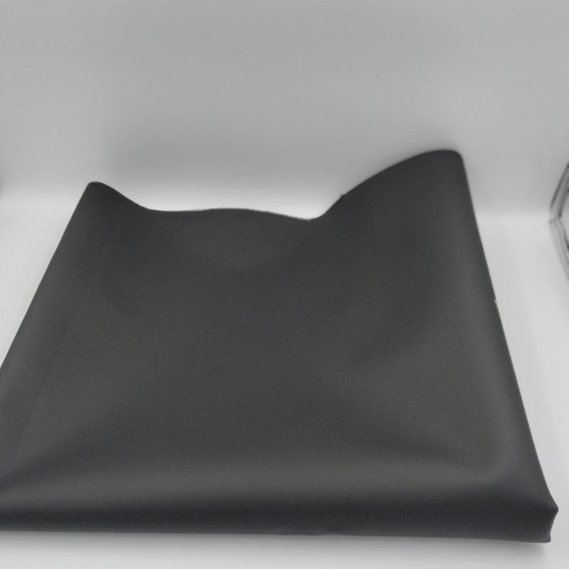 Black Faux Leather Fabric - Premium Upholstery Vinyl - Ideal for Furniture & Car Seats - 140 cm Wide - Fabric for Chairs, Handbags, Wallets