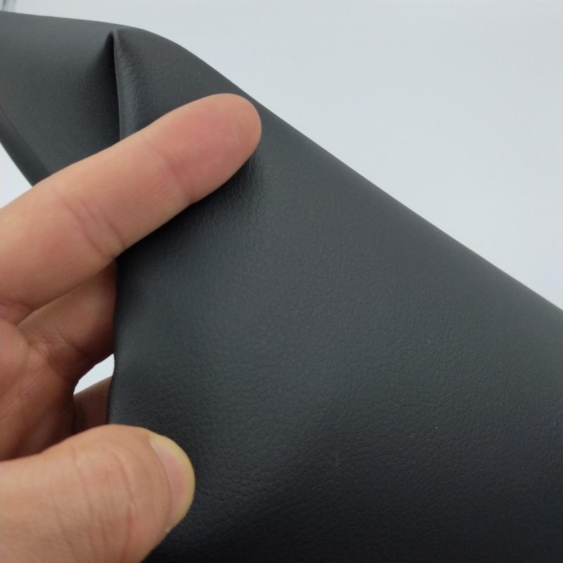 Black Faux Leather Fabric - Premium Upholstery Vinyl - Ideal for Furniture & Car Seats - 140 cm Wide - Fabric for Chairs, Handbags, Wallets