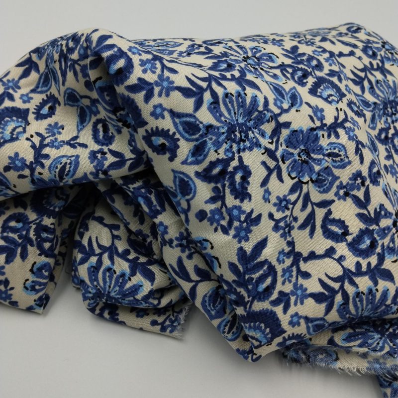 Colorful Cotton Viscose Fabric, Soft Draping Fabric for Dresses, Pants, Skirts, Blouses & Shirts (150cm x 100cm | 59in x 39in)