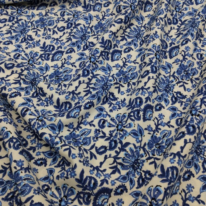 Colorful Cotton Viscose Fabric, Soft Draping Fabric for Dresses, Pants, Skirts, Blouses & Shirts (150cm x 100cm | 59in x 39in)