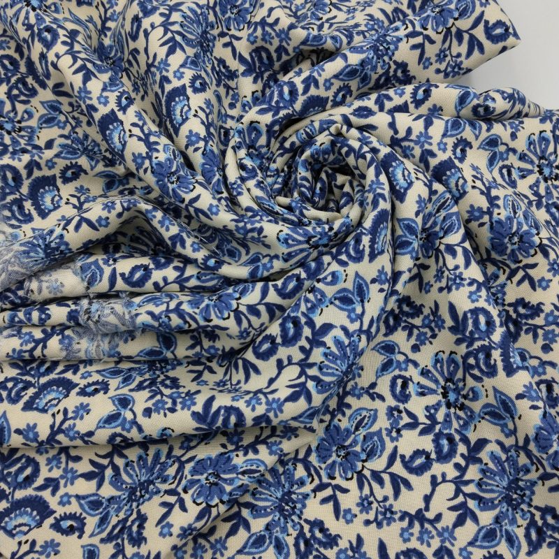 Colorful Cotton Viscose Fabric, Soft Draping Fabric for Dresses, Pants, Skirts, Blouses & Shirts (150cm x 100cm | 59in x 39in)