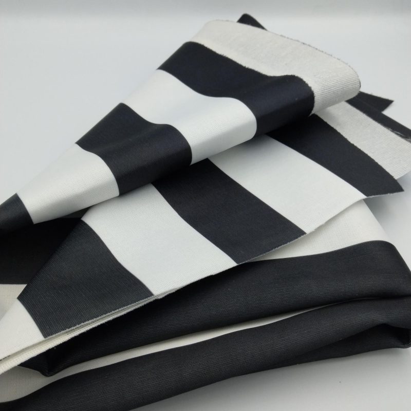 Black and White Striped Upholstery Fabric, Wide, Sofa Cover, Cushion,Pillowcase,Chair&Furniture Fabric by the Yard (Width 140 cm-55,11 inch)