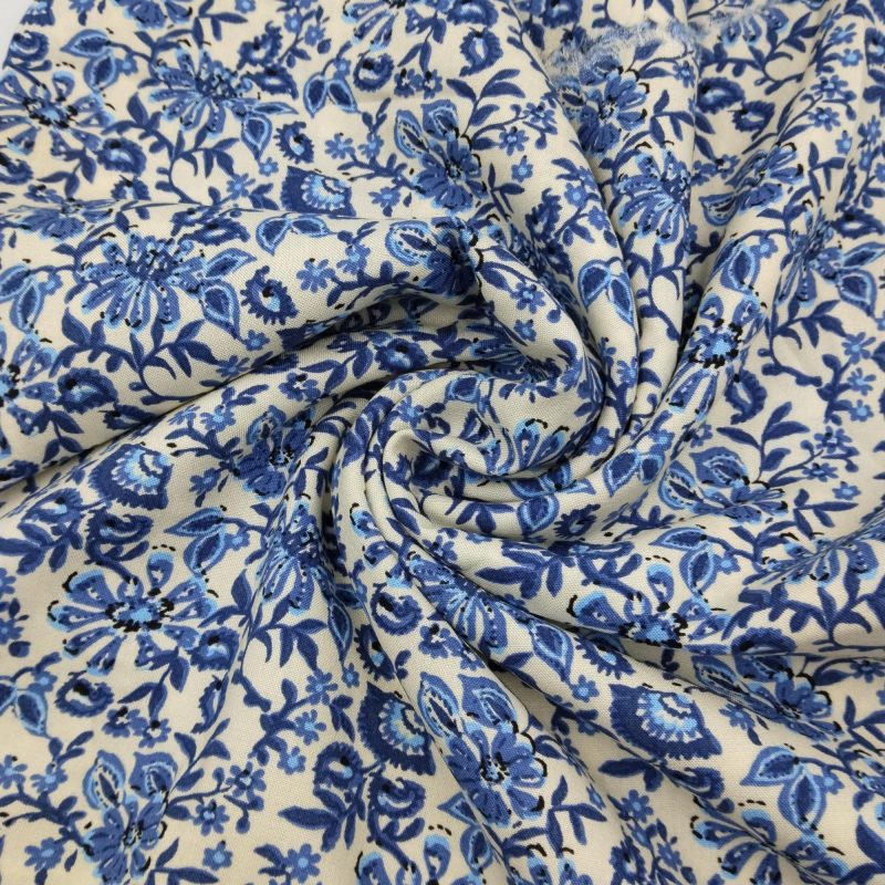 Colorful Cotton Viscose Fabric, Soft Draping Fabric for Dresses, Pants, Skirts, Blouses & Shirts (150cm x 100cm | 59in x 39in)