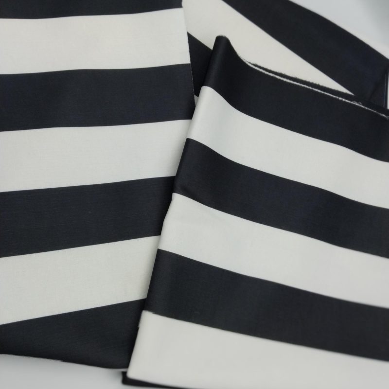 Black and White Striped Upholstery Fabric, Wide, Sofa Cover, Cushion,Pillowcase,Chair&Furniture Fabric by the Yard (Width 140 cm-55,11 inch)