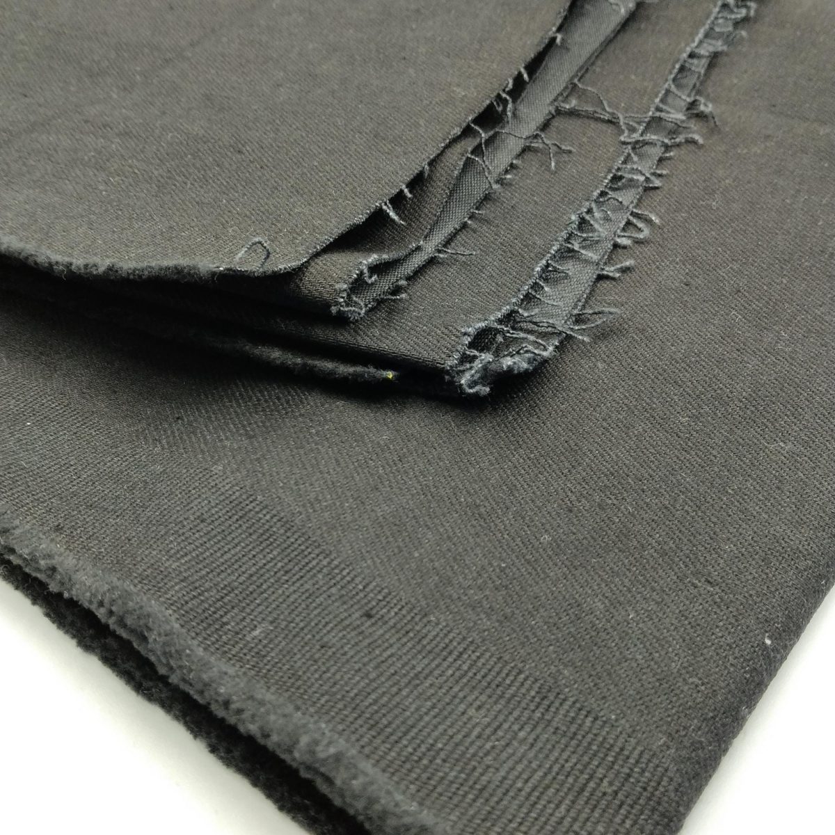 Siyah Hafif Pamuk Denim Kumaş – Yumuşak, Nefes Alan Jean Dokusu | 145 cm Genişlik