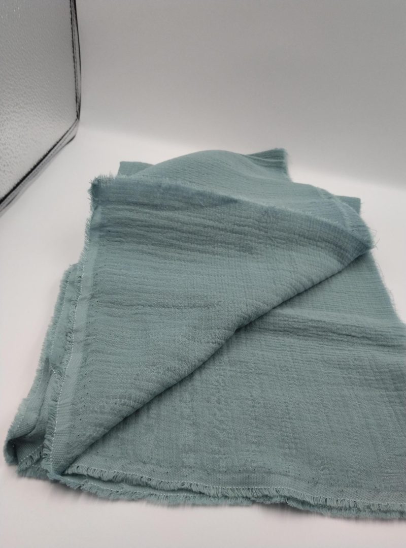 Double Gauze Cotton Muslin Fabric by the Yard – Soft Breathable 2 Layer Material for Baby Blankets, Dresses & Sewing | 59x39 in (150x100 cm)