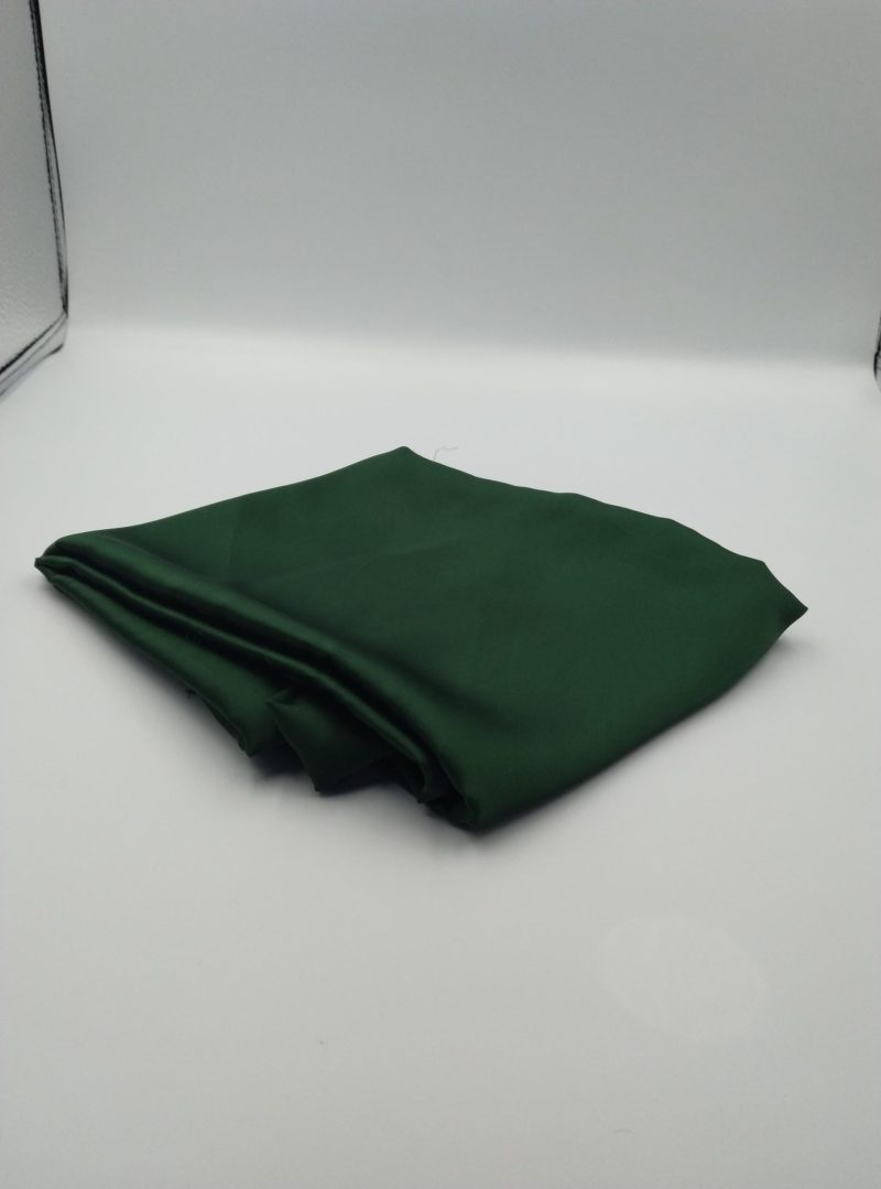 Emerald Green Satin Chiffon Fabric by the Yard – Soft Drapey Shiny Silk-Like Material for Dresses, Gowns, Blouses| 59x39 in (150x100 cm)