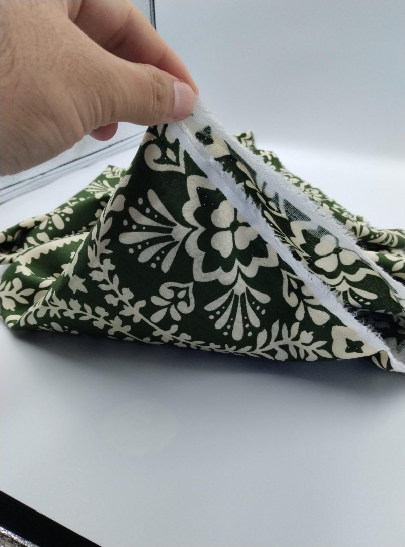 Green Floral Viscose Fabric for Dresses, Skirt & Shirt Making – Soft Drapey Cotton Blend Material by Yard (150x100cm | 59x39in)