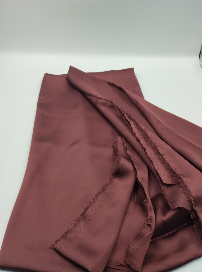 Wine Red Satin Chiffon Fabric by the Yard – Drapey Soft Shiny Silk-Feel Material for Dresses, Blouses & Eveningwear | 59x39 in (150x100 cm)
