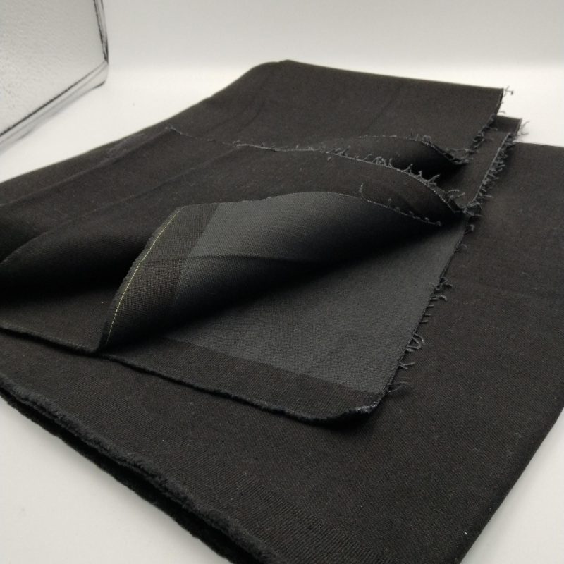 Black Lightweight Cotton Denim Fabric – Soft Breathable Jean Material for Jackets, Pants, Dresses & Crafts | 145 cm Width