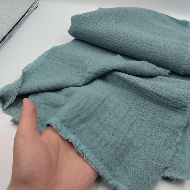 Double Gauze Cotton Muslin Fabric by the Yard – Soft Breathable 2 Layer Material for Baby Blankets, Dresses & Sewing | 59x39 in (150x100 cm)