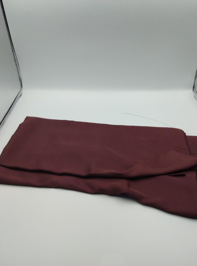 Wine Red Satin Chiffon Fabric by the Yard – Drapey Soft Shiny Silk-Feel Material for Dresses, Blouses & Eveningwear | 59x39 in (150x100 cm)