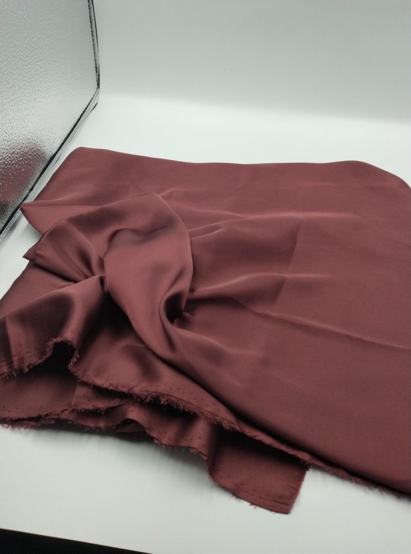 Wine Red Satin Chiffon Fabric by the Yard – Drapey Soft Shiny Silk-Feel Material for Dresses, Blouses & Eveningwear | 59x39 in (150x100 cm)