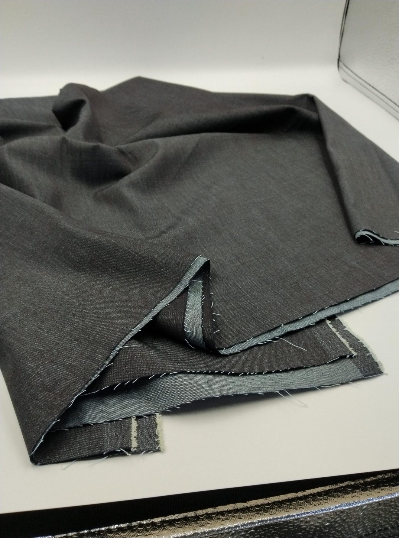 Esnek Siyah Denim Kumaş – Pamuklu, Kot Kumaş | Pantolon, Ceket, Etek  | 150 cm Genişlik