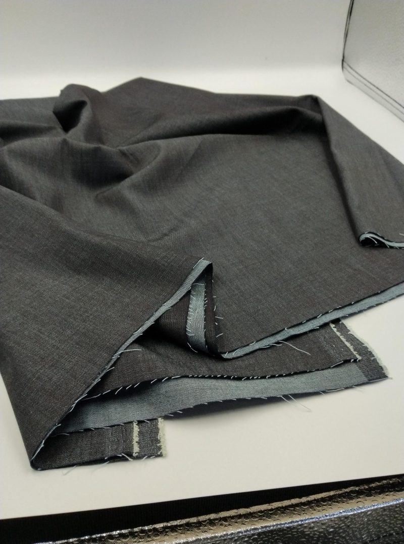 Stretch Black Denim Fabric by the Yard – Flexible Cotton Jean Material for Pants, Jackets, Skirts, DIY Sewing | 59x39 in (150x100 cm)