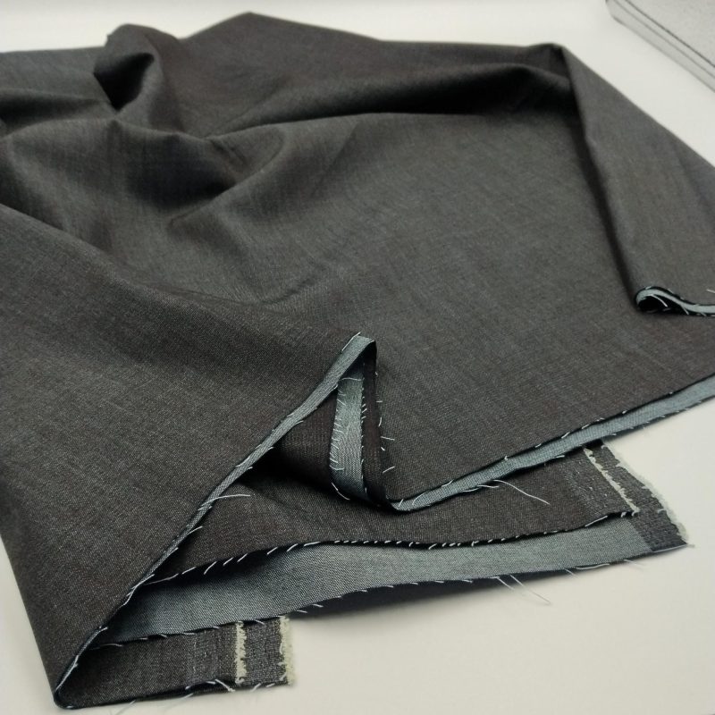 Stretch Black Denim Fabric by the Yard – Flexible Cotton Jean Material for Pants, Jackets, Skirts, DIY Sewing | 59x39 in (150x100 cm)
