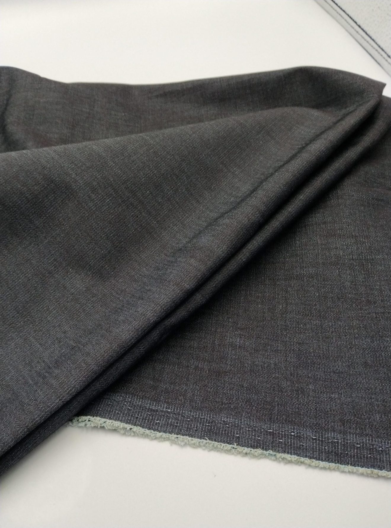 Esnek Siyah Denim Kumaş – Pamuklu, Kot Kumaş | Pantolon, Ceket, Etek  | 150 cm Genişlik