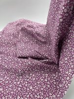 Pembe Mini Çiçek Desenli Pamuk Viskon Kumaş – Yumuşak, Hafif ve Dökümlü Yazlık Kumaş | 150x100 cm ELNV78 - Görsel 2