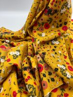 Bahar Esintisi Çiçekli Viskon Kumaş – Hafif, Rahat ve Dökümlü Yazlık Kumaş | 150x100 cm ELNV85 - Görsel 2