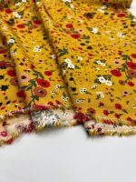 Bahar Esintisi Çiçekli Viskon Kumaş – Hafif, Rahat ve Dökümlü Yazlık Kumaş | 150x100 cm ELNV85 - Görsel 5