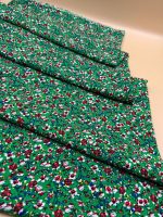 Yeşil Zambak Çiçek Desenli Viskon Kumaş – Yumuşak, Dökümlü ve Nefes Alan Yazlık Kumaş | 150x100 cm ELNV80 - Görsel 6