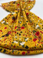 Bahar Esintisi Çiçekli Viskon Kumaş – Hafif, Rahat ve Dökümlü Yazlık Kumaş | 150x100 cm ELNV85 - Görsel 6