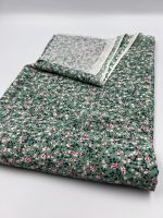 Yeşil Mini Çiçek Desenli Pamuk Viskon Kumaş – Yumuşak, Dökümlü ve Nefes Alan Yazlık Elbiselik Kumaş | 150x100 cm ELNV76 - Görsel 7